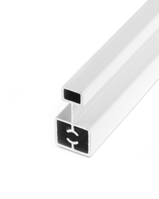 Профиль горизонт. средний для системы Slim, белый глянец, 5,8м.